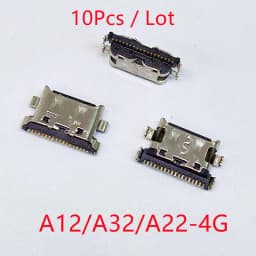 10pcs For Samsung A12 A10s A21s A11 A20s A22 A32 A33 A01 A30s A31 A51 A50s A71 A70s A52 A72 USB Charging Port Charger Connector