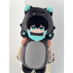 Tanjiro Kamado Plush Pillow Soft Detachable Scarf Nezuko Kamado Throw Pillow Cute Fluffy Home Decor Decoration Collection Gifts