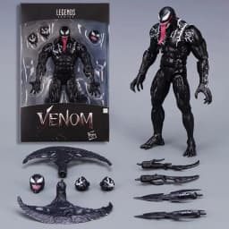 Hot Venom Legends Action Figure Joint Movable Toys Movie Collection Change Face Statue Model Collectible Decorate For Toy Gift
