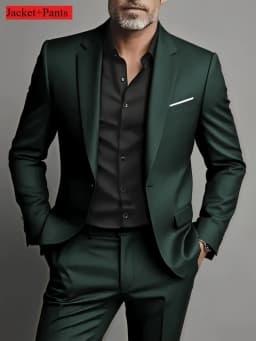 2 Pieces Extra Large Size Suits For Men Wedding Groom Tuxedos Prom Sets Business Male Blazer Trajes De Hombre