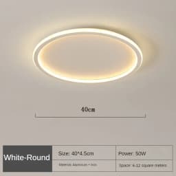 Nordic Minimalist LED Ceiling Light For Bedroom Living Room Aisle Study Room Balcony Circular Remote Control Lighting Chandelier
