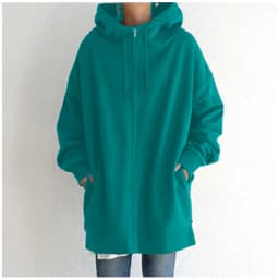 Autumn Womens New Solid Color Loose Long Sleeve Zipper Long Hooded Sweatshirt Coat For Women Versatile Fashion Casual Sweatshirt