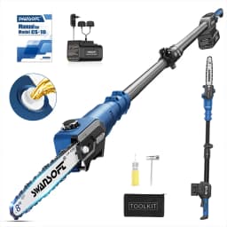 SWANSOFT CS-10 Brushless 600W Electric Chainsaw Pruner High Branch Saw 8-inch Garden Tree Pruning Tool For 21V Battery