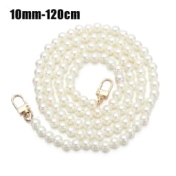 8/10mm Pearl Strap for Bags Handbag Handles DIY purse Replacement Long Beaded Chain for Shoulder Bag Straps Pearl Belt