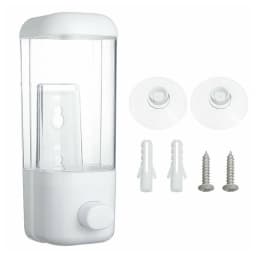 Dispenser Hand Wash 500ml Wall Mount Soap Shampoo Shower Liquid Container Manual