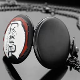 Popular Anime Cartoon Ghost Blade Quartz Pocket Watch Popular Men's Necklace Pendant Women's Children's Jewelry