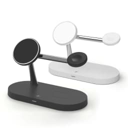 Magnetic Wireless Charger Pad Stand Foldable for iPhone 18-12 Series Apple Watch AirPods 15W Fast Charging Dock Station Light