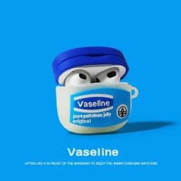 For AirPods Pro3 Pro2 4 3 2 1 Pro Earphone Case 3D Creative Vaseline Cartoon Silicone Protective Headphone Box Cover
