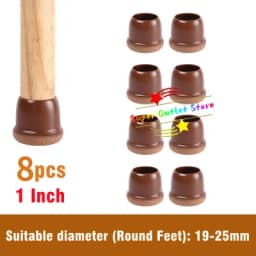 8PCS Soft Silicon Chair Leg Covers Felt Bottom Elastic Furniture Foot Protector Pads Anti-slip Table Legs Floor Protection Mat