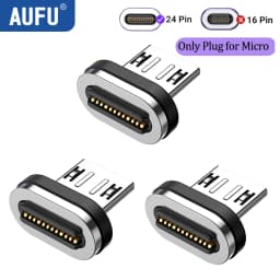 AUFU USB4.0 Magnetic Adapter 24Pin 240W USB C To Type C 40Gbp Fast charge USB C Female Converter 8K USB OTG Adapter Thunderbolt3