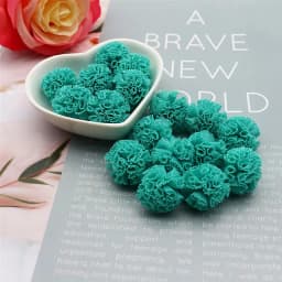 30-60 Pcs 2.5 Cm Lace Gauze Elastic Flower Ball DIY Craft Supplies Headwear Jewelry DIY Pendant Material Yarn Ball Pompons