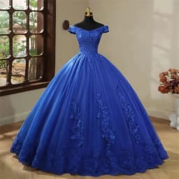 Customized Color Sweet 16 Dress Off Shoulder Plus Size Vestido De Noiva Sky Blue Quinceanera Dress Ball Gown Flower Women