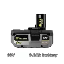 For RYOBI high-performance lithium battery with low self discharge, suitable for all 18V power tools P107 P108 P109 BPL1820