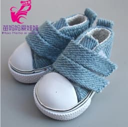5 Cm Doll Shoes Denim Canvas Mini Toy Shoes1/6 Bjd Sneackers Boots for Russian Diy Handmade Doll