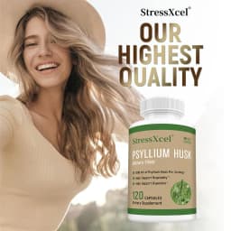 Psyllium Husk - Natural Soluble Fiber, Good for Intestinal Health, Cleansing, Detox, Supports Digestive System Health Supplement