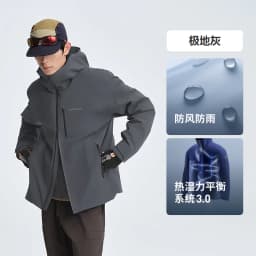 BOSIDENG 3‑In‑1 Outdoor Jacket 90 Goose Down 700+ Fill Power Detachable Liner Temperature Control Hooded Coat
