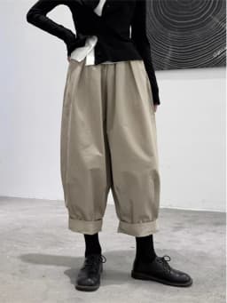 plus Size Women's Casual Loose Dad Nine-Piece Cabbage Pants Spring Summer Trendy Design Commuting Sle Lantern Pants