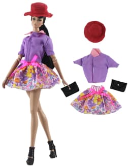1 Set Doll Clothes 1:6 Scale Dress Outfit for 11.5 Inch 30cm Doll Many Style for Choice Gifts for Girls Doll Accessories #3