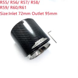 1 Pcs Top Quality Carbon Exhaust Muffler Tips For MINI Cooper S R55 R56 R57 R58 R59 R60 R61 F54 F56 F57 F60 JCW Muffler Pipes