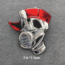 Feeling Good Embroidery Patch for Clothing Punk Iron on Patches Appliques DIY Sewing Clothes Jacket Jeans Home Decoration