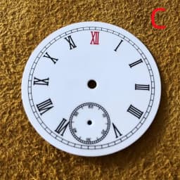 NEW Enamel Watch Dial 37MM 6 o'clock Seconds Dial Plate For ETA 6498/ST3621 manual mechanical movement Watch Repair Accessories