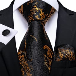 160cm Length Men's Tie Set Handkerchief Cufflinks Wedding Party Accessories Neck Ties Gift for Men Wholesale