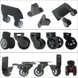 Universal Wheel Luggage Tool Box Wheel Bag Accessories Travel Suitcase Foot Wheel Luggage Carryon Spinner Wheel Removal