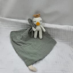 Handmade Baby Cotton Muslin Comfortable Blanket Cute Cat Doll For Infant Kids Sleep Appease Towel Rabbit Bear Saliva Scarf
