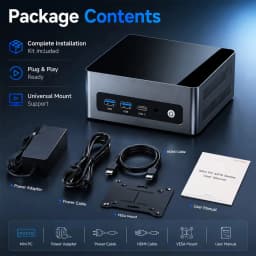 Maxtang H255 AMD Ryzen 7 H 255 Gaming Mini PC 2*DDR5 2*M.2 2280 SSD WiFi6 BT5.2 2*.5G LAN USB4 Desktop MINI PC Gamer Computer