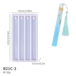 Bookmark Silicone Mold Rectangle Epoxy Resin Casting Mould For DIY Crystal Epoxy Resin Book Decoration Crafts Accessories