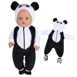 36-45 cm Doll Outfits for 17Inch Dolls Baby Born Doll Cute Jumpers Rompers Suit+Shoes Warm Clothes on A Doll Baby Christmas Gift