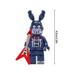 Cute Cartoon Game Figure Bricks Freddy Bonnie Chica Miniatures Kawaii Bonnie Bear Desktop Ornament Birthday Party Favors Gift