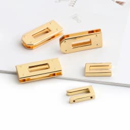 New Small silver eyelets lock hanger for bags hardware wholesale fashion a set of locks fittings woman bag handbags purse