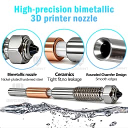 Bimetallic Nozzle For QIDI Q2 With Ceramic Insulation Integrated Design Quick Removal Integration Nozzles For QIDI Q2C Printer