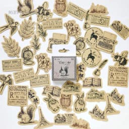 46pcs Dusk Landscape Decorative Stickers for Scrapbooking DIY Journaling Stationery Album Labeling Ins Inspired Stick-Ons