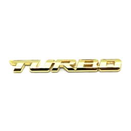 Car 3D Metal Chrome Zinc Alloy Modified Turbocharged Turbo Metal Sticker Car Styling Auto Turbo 3D Emblem Badge Sticker