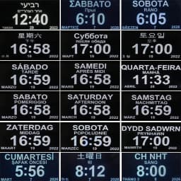 12 Alarms LED Calendar Clock with Multi-languages to Display. Reminding Work and Plans. A Medicine Time Reminder for the Elders.