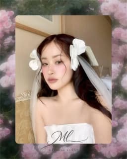 ML Bridal Veil Flower Bride To Be Gift Bachelorette Party Bridal Shower Wedding Decoration hair accessory