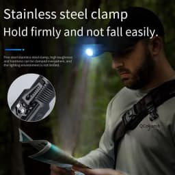 Portable Mini LED Flashlight 3LED Ultra Strong Light Flash Light USB Rechargeable Built-in Battery with Pen Clip