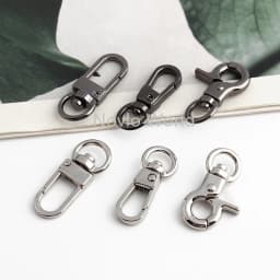 8MM 10MM Metal Snap Hook Swivel Eye Trigger Clip Clasp For DIY Bags Shoulder Strap Belt Buckle Webbing Leather Craft Accessories
