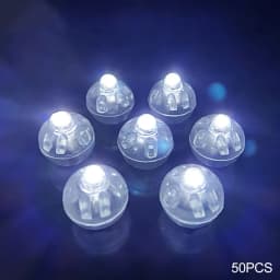 50PCS LED Balloon Lights Tiny Ball Lights for Balloon Mini Round Led Ball Lamp for Bar Lantern Christmas Wedding Party Decor