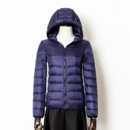 Women's Lightweight Casual Hooded Down Jacket Autumn Winter Minimalist Short Down Coats Female Solid Color Zipper Warm Outerwear