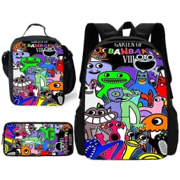 Garten of BanBan Child School Backpack with Lunch Bags ,Pencil Bags ,School Bags for Boys Girls Best Gift