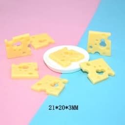 20 Pcs Mini Cheese Miniature Dollhouse Breakfast Pretend Play Kitchen Small Doll Food Toy Accessories