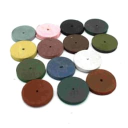 14 Pieces Rubber Polishing Wheels for Dremel Rotary Tool Mixed Color 22mm Abrasive Wheel Jewelry Tools