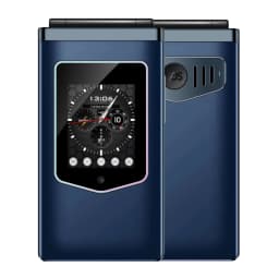 HAMTOD T8 Flip Phone 2.8 inch Inner Screen 128MB ROM+ 48MB RAM 1500mAh Battery 0.3MP Rear Camera 4G VoLTE Cellphone