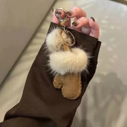 Cute Snow Boots Phone Pendant Chain Accessories Aesthetic Shoes Heart Shap Bag Decoration Keychain Gift