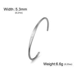 Sipuris Custom Name Text Date Cuff Bracelet Stainless Steel Personalized Corrosion Bracelet Jewelry Weddings Gifts Wholesale