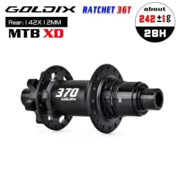 GOLDIX M370 28H Boost MTB Hub J-Bend 36T Ratchet 6-Bolt Disc Sealed Bearings HG XD MS Front Rear Mountain Bike Wheel Hub Parts