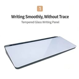 Glass Desk Whiteboard With Storage Plastic Memo Keyboard Stand Tempered Household Message Board Home Office Blackboard